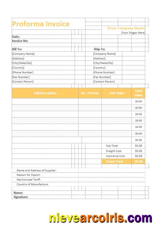Proforma Invoice